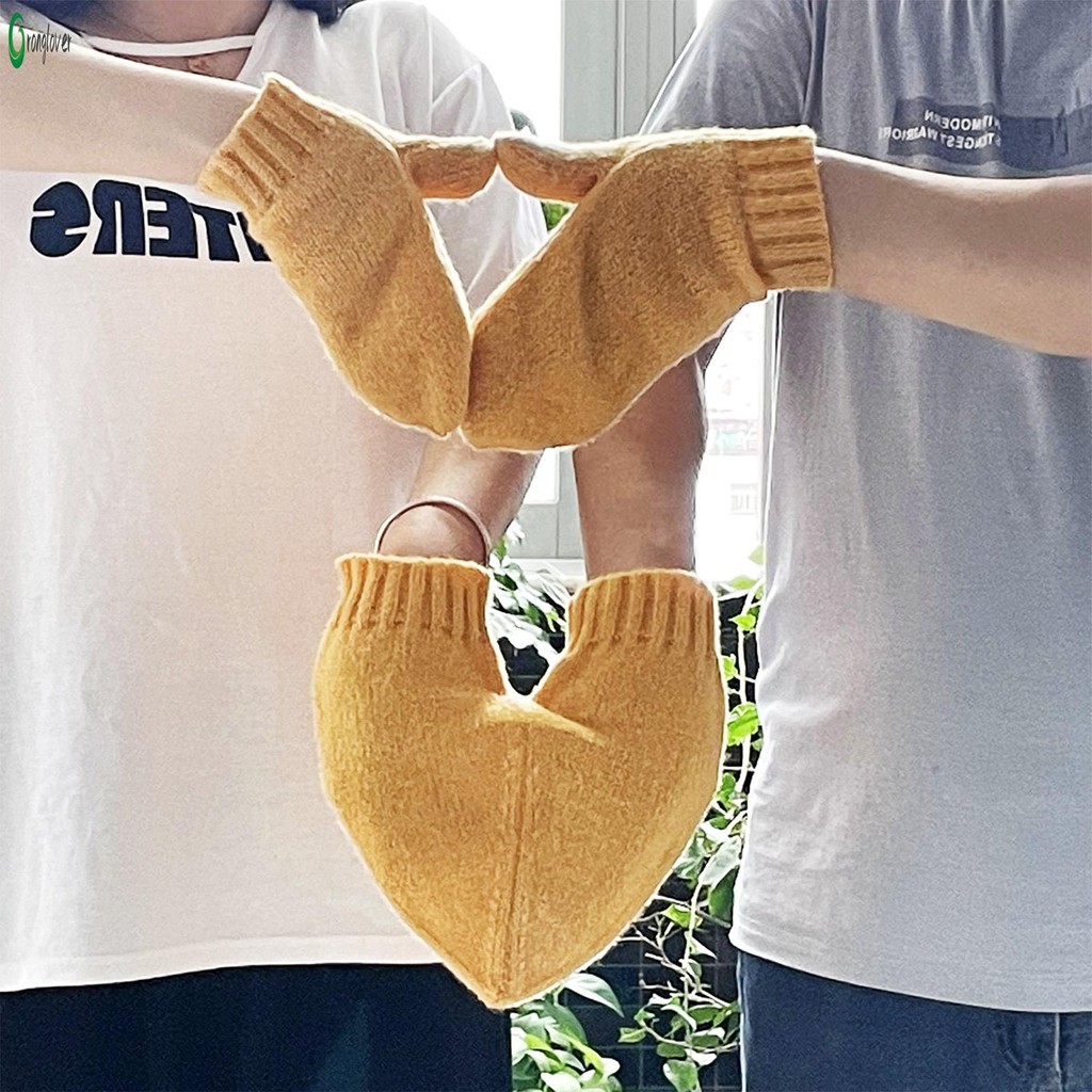 Casais Luvas De Tempo Frio Engrossar Quente Casal Malha Namorados Presente De Natal