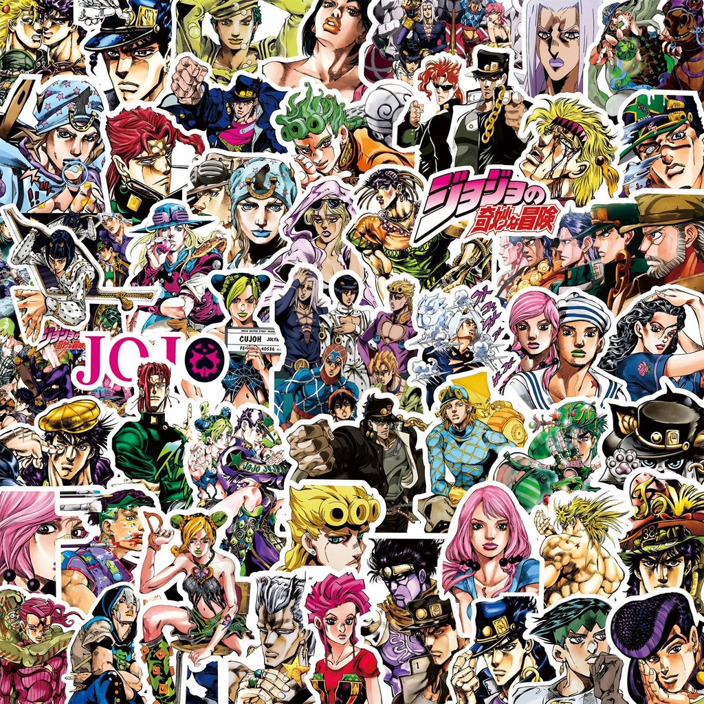 Pacote De Adesivos JoJo's Bizarre Adventure De 77/82 Unidades-Stardust Crusaders , Diamante É Inquebrável E Decalques De