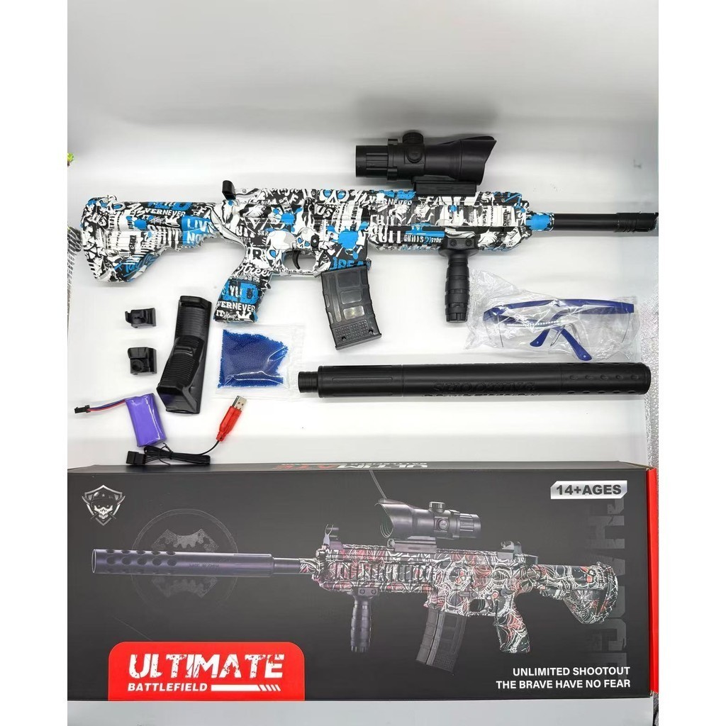 M416 Arma Metralhadora blaster Lança Bolinhas De Gel Elétrica Pistola de gel blaster
