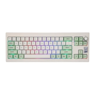 Teclado Mecanico Epomaker Shadow X, ARGB, Switch Flamingo, White Green, SHADOWX-WG-FLG em Oferta na Shopee