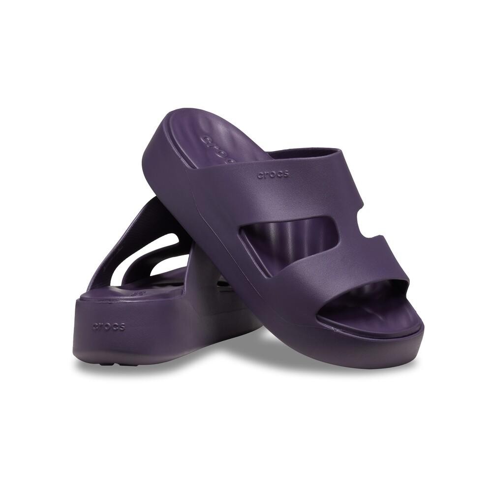 Sandália crocs getaway platform h-strap dark iris | Shopee Brasil