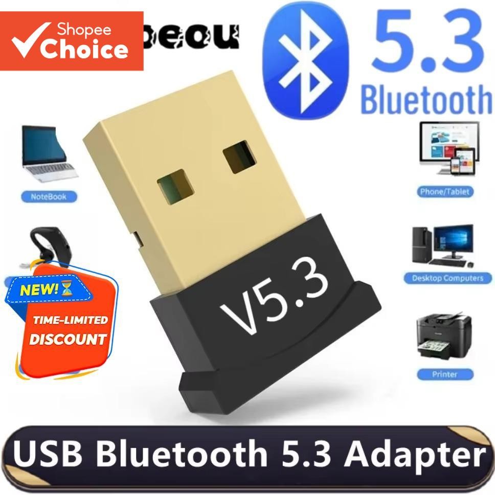 5.3 Adaptador Bluetooth Receptor USB Para Transmissor De Unidade Livre De Laptop De Mesa