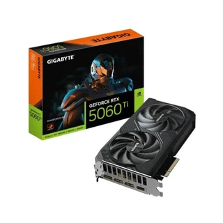 Placa de Vídeo NVIDIA GeForce GIGABYTE RTX5060TI 8GB Windforce 2X GDDR7 128 Bits - HDMI/3X DP- GV-N506TWF2-8GD