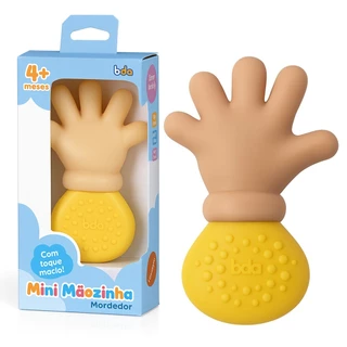 Mordedor Mini Mãozinha Amarelo Vinil Atóxico 3323 - Toyster