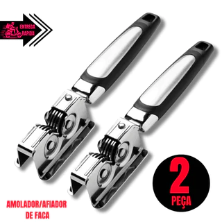 KIT 2 Amolador Afiador De Facas Em Aço Inox Profissional Com 4 Afiadores Profissional em Oferta na Shopee
