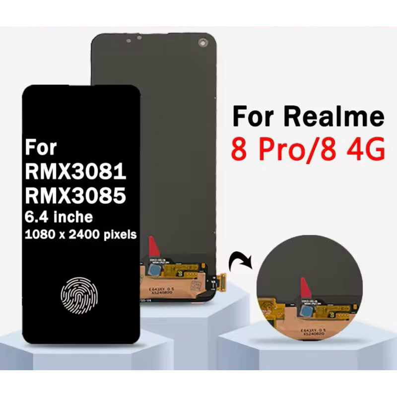 ZXLZKQ Custodia per Realme 8 RMX3085 (6.40 Pollici), Cover Protettiva in Silicone Morbido Bumper TPU Trasparente, con Case Protettiva Antiurto e AntiGraffio, per Realme 8 RMX3085 - WMA33