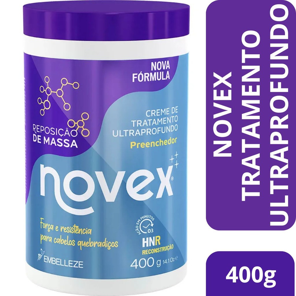 Creme de Tratamento Novex Reposição de Massa 400g | Shopee Brasil