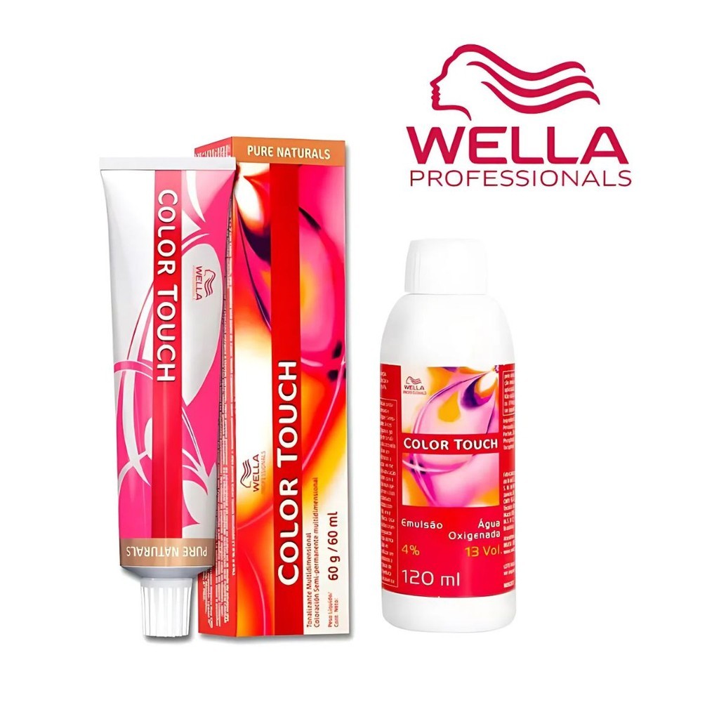 Tonalizante Tinta para Cabelo Color Touch Wella Sem Amônia + Emulsão 4% ...
