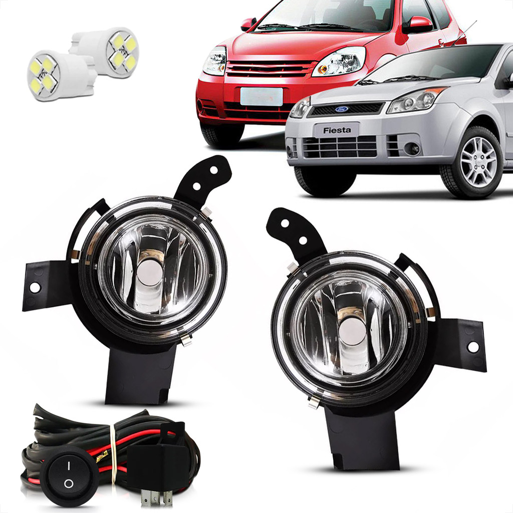 Kit Farol De Milha Neblina Auxiliar Ford Fiesta 2007 2008 2009 Ka 2008 ...