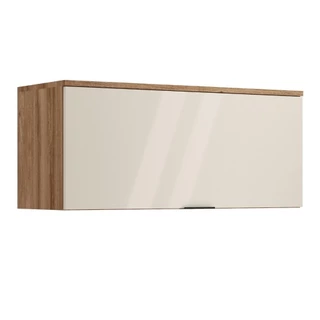 Armário Aéreo de Cozinha Miami 800mm 1 Porta Carraro Freijó com Off White em Oferta na Shopee