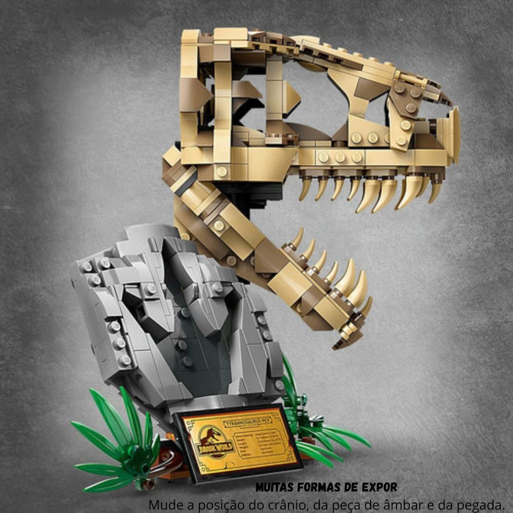 Lego Jurassic World Fósseis de Dinossauros Crânio de T.Rex - 76964