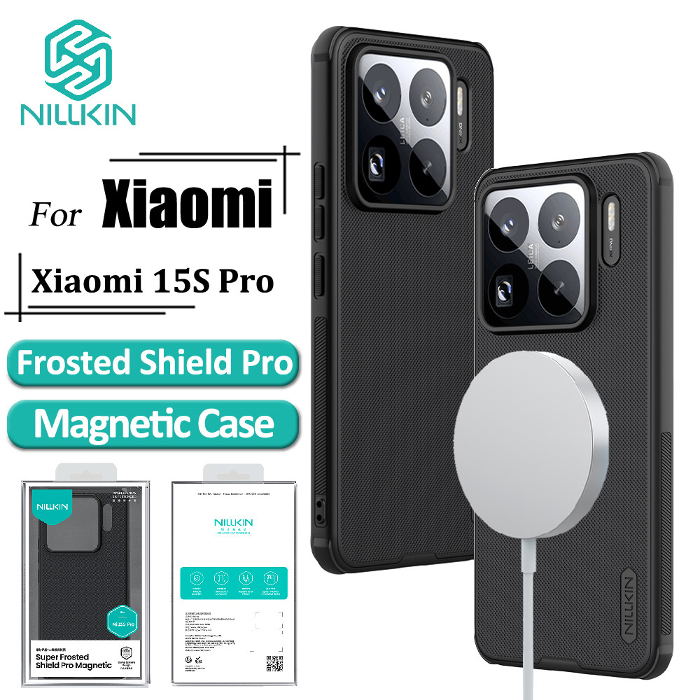 Nillkin Custodia Magnetica Super Frosted Shield Pro Serie Cover Progettata Per Xiaomi 13 Pro - Nero