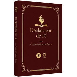 Declaração de Fé das Assembleias de Deus | Atualizada | Capa Vinho em Oferta na Shopee