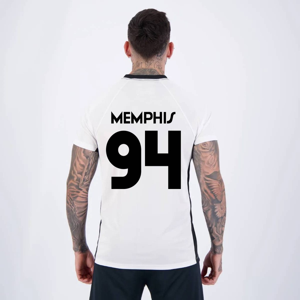 Camisa Corinthians Dry Memphis 94 Branca e Preta