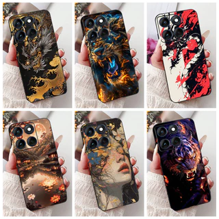 Para Motorola Edge 60 60s Edge60 Fusion 5G 2025 Nova Pintura De Dragão Legal Silicone Macio TPU Caso De Telefone
