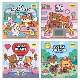 Kit C/ 4 Livro Colorir Bobbie Goods TILIBRA - Relax Life 46 Folhas em Oferta na Shopee