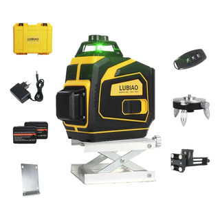 Nível Laser 12 Linhas Verde Recarregável C/ Controle + Malet