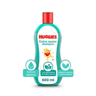 Shampoo Huggies Extra Suave para bebê 600ml em Oferta na Shopee