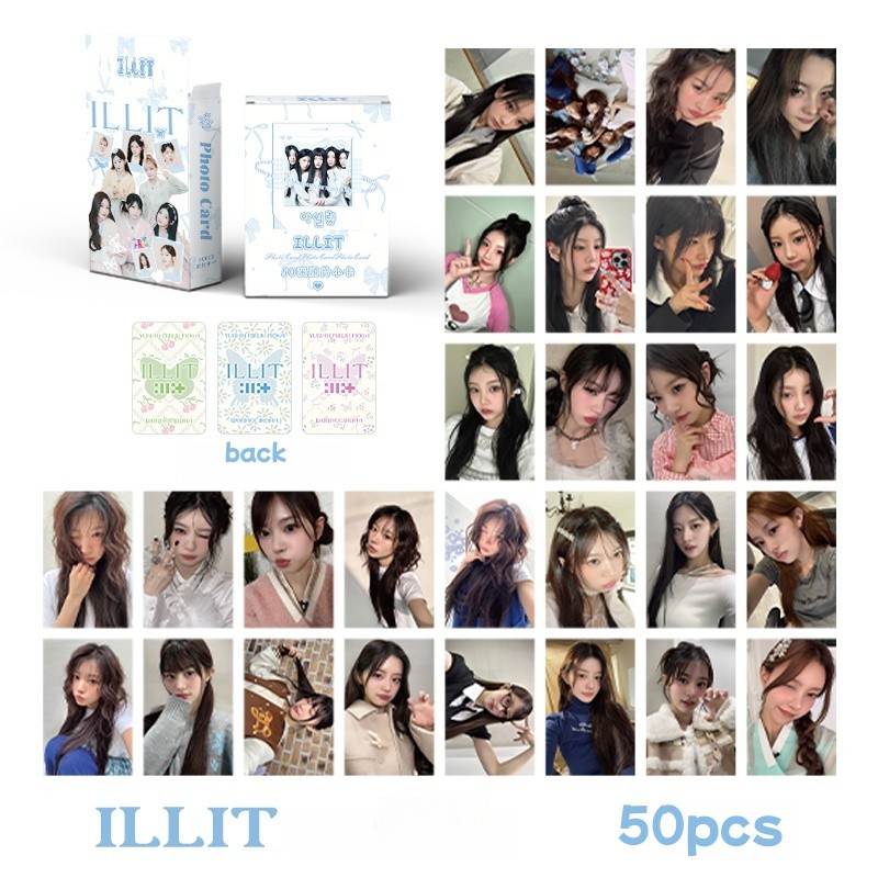 55 Cartes Photo Illit (Kpop) - Collection Korea Photocard - Cadeau Parfait Pour Fans De K-pop