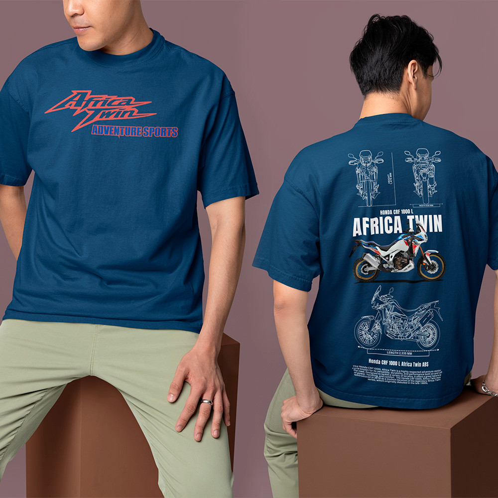 Camiseta Africa Twin Honda CRF 1000 L ABS Camisa Moto Esportiva