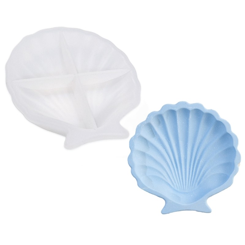 Molde De Bandeja De Silicone SA Easy Demold Com Designs De Conchas Para ...