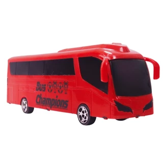 Ônibus De Brinquedo Grande Bus Champions Vermelho - Brinqmix