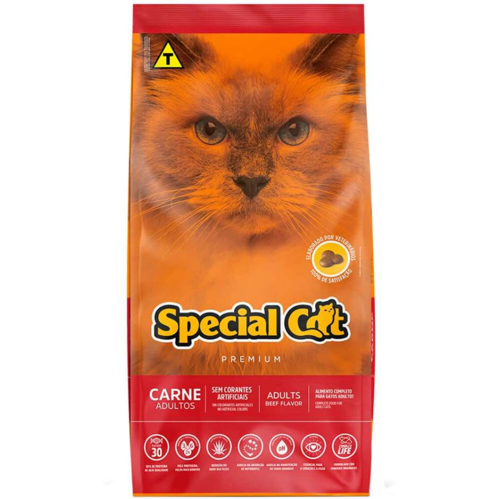Ração Special Cat Para Gatos Adultos Sabor Carne 20 kg | Shopee Brasil
