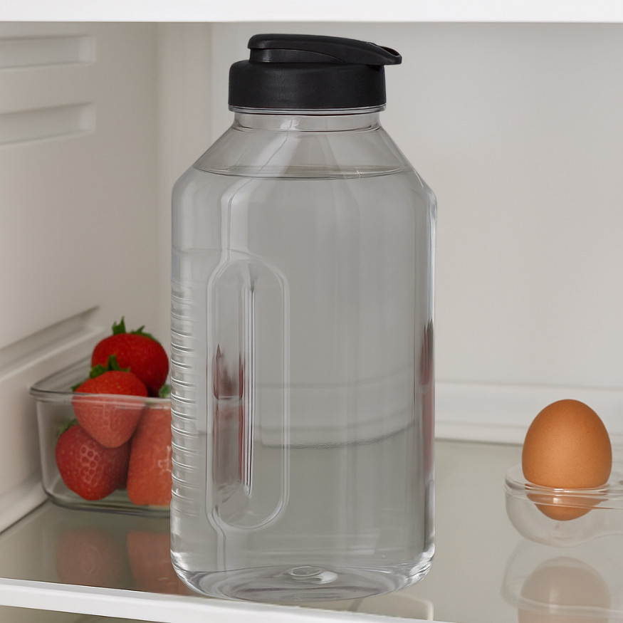 Garrafa De Água Para Geladeira 1,5 Litro Jarra Suco Com Tampa Higiênica Design Moderno