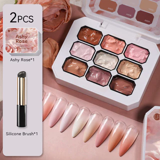 UR Açúcar 4-Em-1 Pat Pintura Gel Polonês Conjunto Nude Rosa Gradiente Blush Cor Semi Permanente UV LED Nail Art Criação em Oferta na Shopee