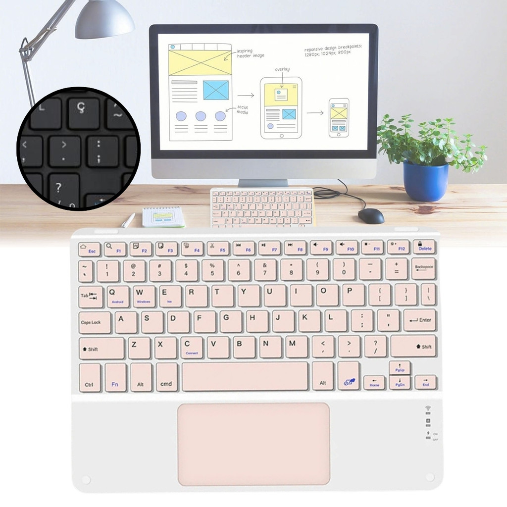 Teclado Magnético Sem Fio Para Novo Xiaomi Pad 7 Pro 11.2