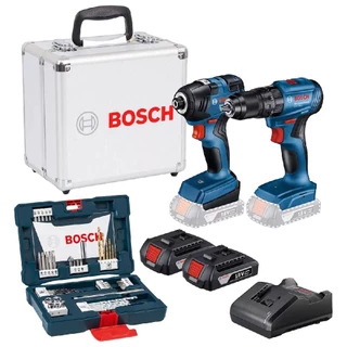 Combo Furadeira e Chave de Impacto Com Pontas e Brocas V-line 48 Peças - Bosch em Oferta na Shopee
