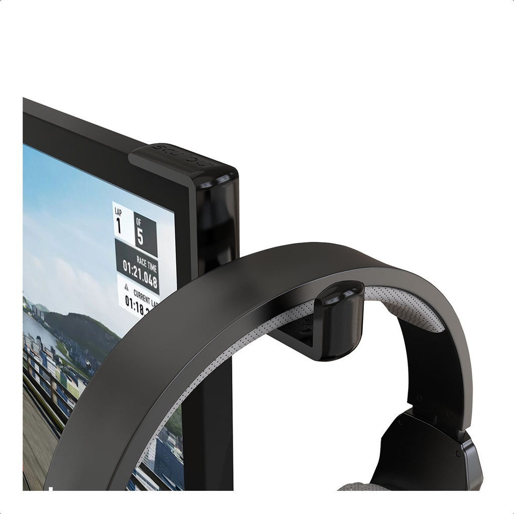 Suporte Fone Headphone Headset Canto De Tela Tv Monitor Ctd