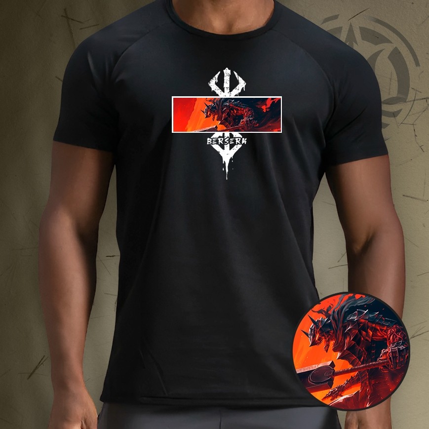 Camisa Dry-Fit Haglan Masculina - Berserk 03 - Academia Corrida ...
