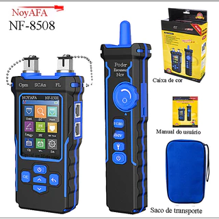 NOYAFA NF-8508 Localizador de pontos de ruptura de fibra óptica de cabos de rede Testador de cabos de rede