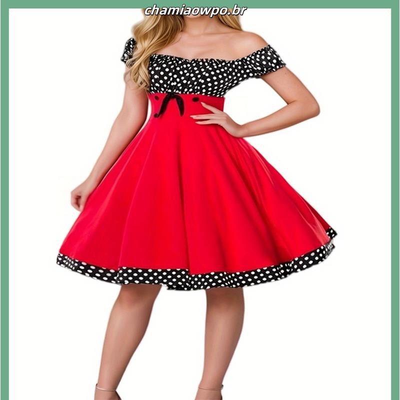 Vestido Midi Bolas