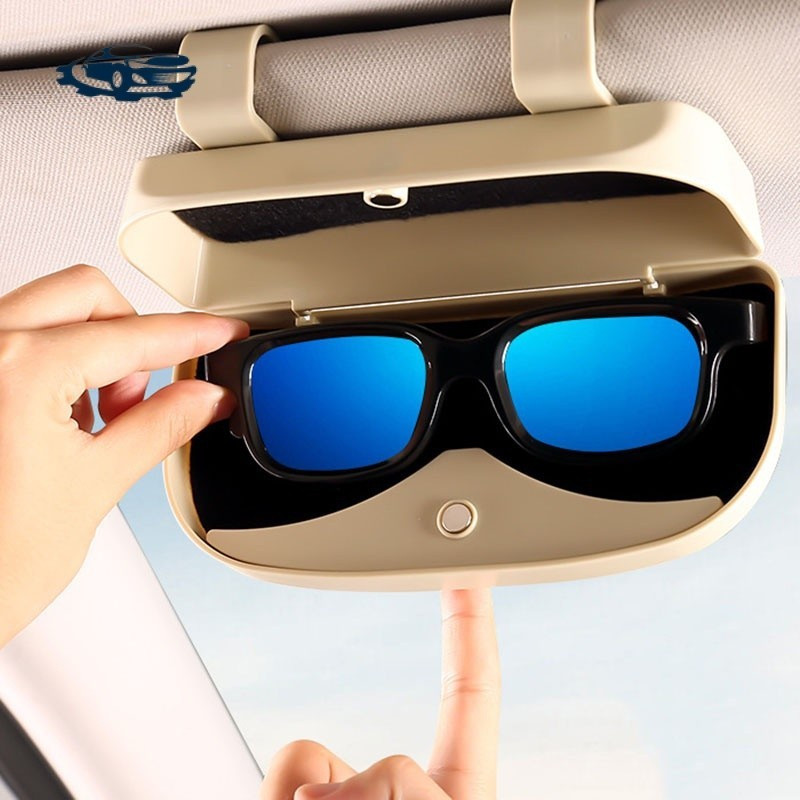 Suporte Magnético para Óculos de Carro com Pá de Sol, Caixa Organizadora para Armazenamento de Viseira e Protetor Solar 