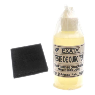 Kit Teste Ouro Prata - Pedra De Toque + Ácido 18k Com 30 Ml