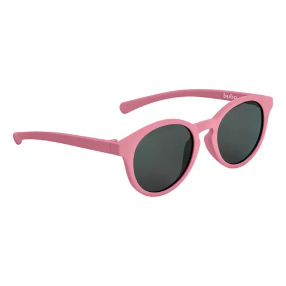 Óculos Oval De Sol Bebê Flexível Proteção Uva/uvb Lenço Buba Rosa 17578 ...