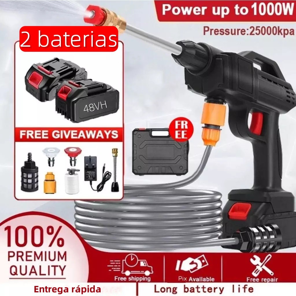 Lavadora de Alta Pressão Portátil Profissional Sem Fio Recarregável Original Envio Imediato