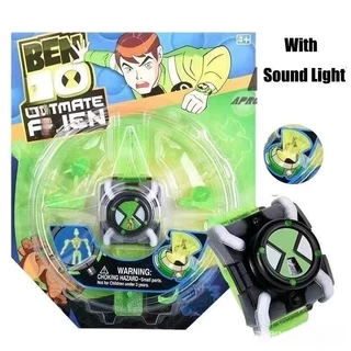 Relógio Infantil Ben 10 Omnitrix com Projetor 3D, Relógio Estilo de RPG Ben10, Presente de Aniversário Infantil