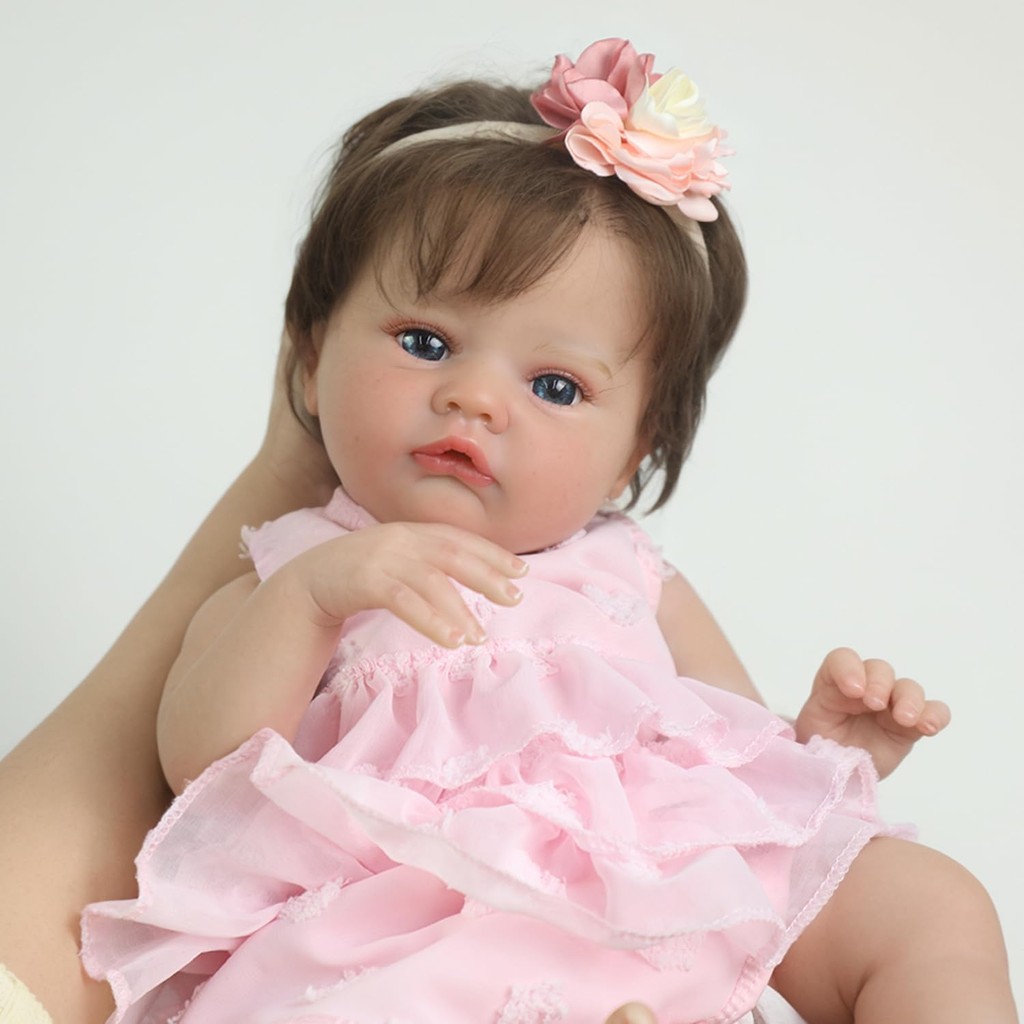 Bebe Reborn Boneca Menina Silicone Realista Com Enxoval 20 Itens