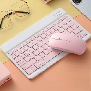 Teclado Kit E Mouse Bluetooth 5.2 Pc iPhone Android Compatível