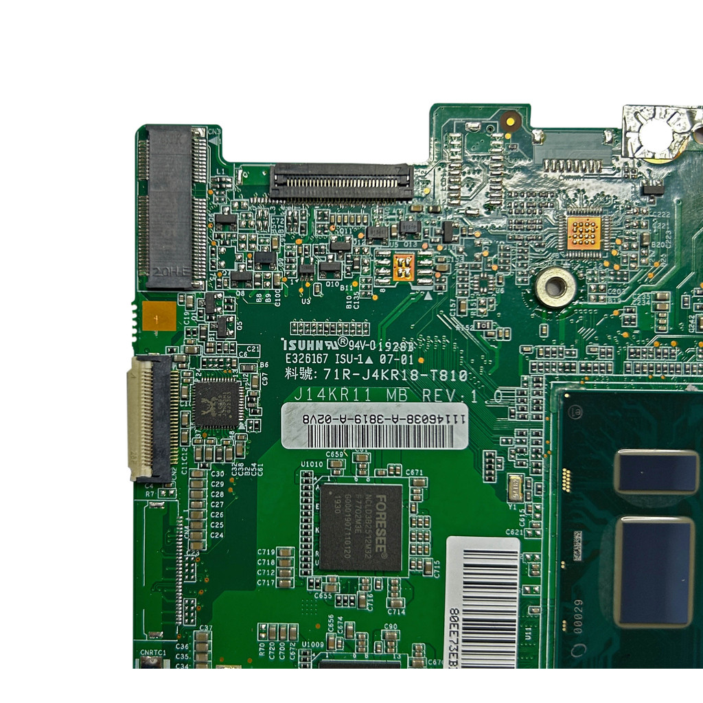 Placa Mãe 71R-J4KR18-T810 J14KR11 I3-7020U Memória 4GB Notebook