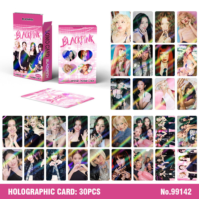 124 Unidades/Caixa BLACKPINK Photocards ROSE Cartão LOMO