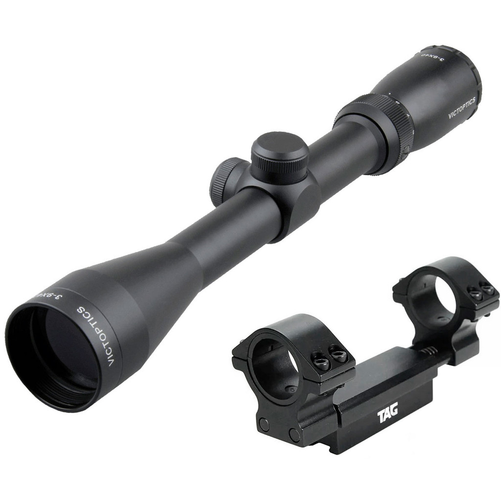 Kit Luneta Pac 3-9x40 Victoptics Sfp Opsl20 Ipx4 Com Mount Suporte