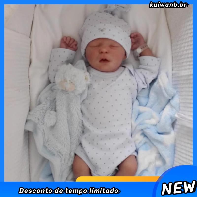Whole Body Silicone Viny Pascale Bebe Reborn Girl Boy 3D Painted Skin Handmade Lifelike Realistic Reborn Doll Toy F 49cm