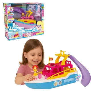 Barco Brinquedo Iate Club da Judy com Boneca 0470 - Samba Toys