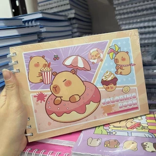 Livro De Colorir Capivara Capa Dura Caderno De Desenho Infantil Com 50 Folhas em Oferta na Shopee