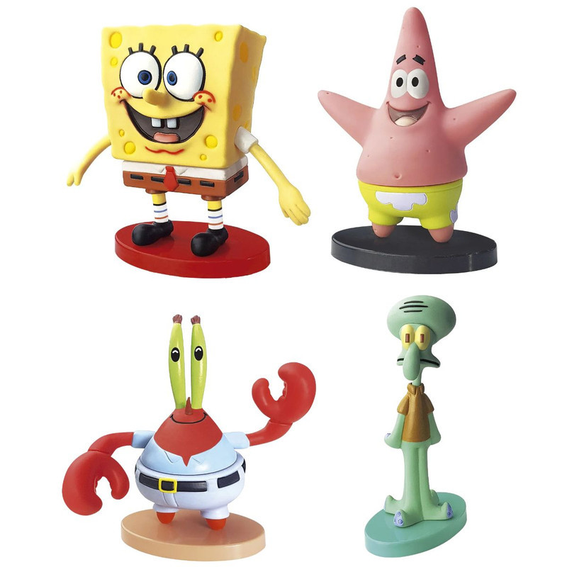 Kit Bonecos Colecionáveis Bob Esponja Patrick Siriguejo Molusco Fandom ...