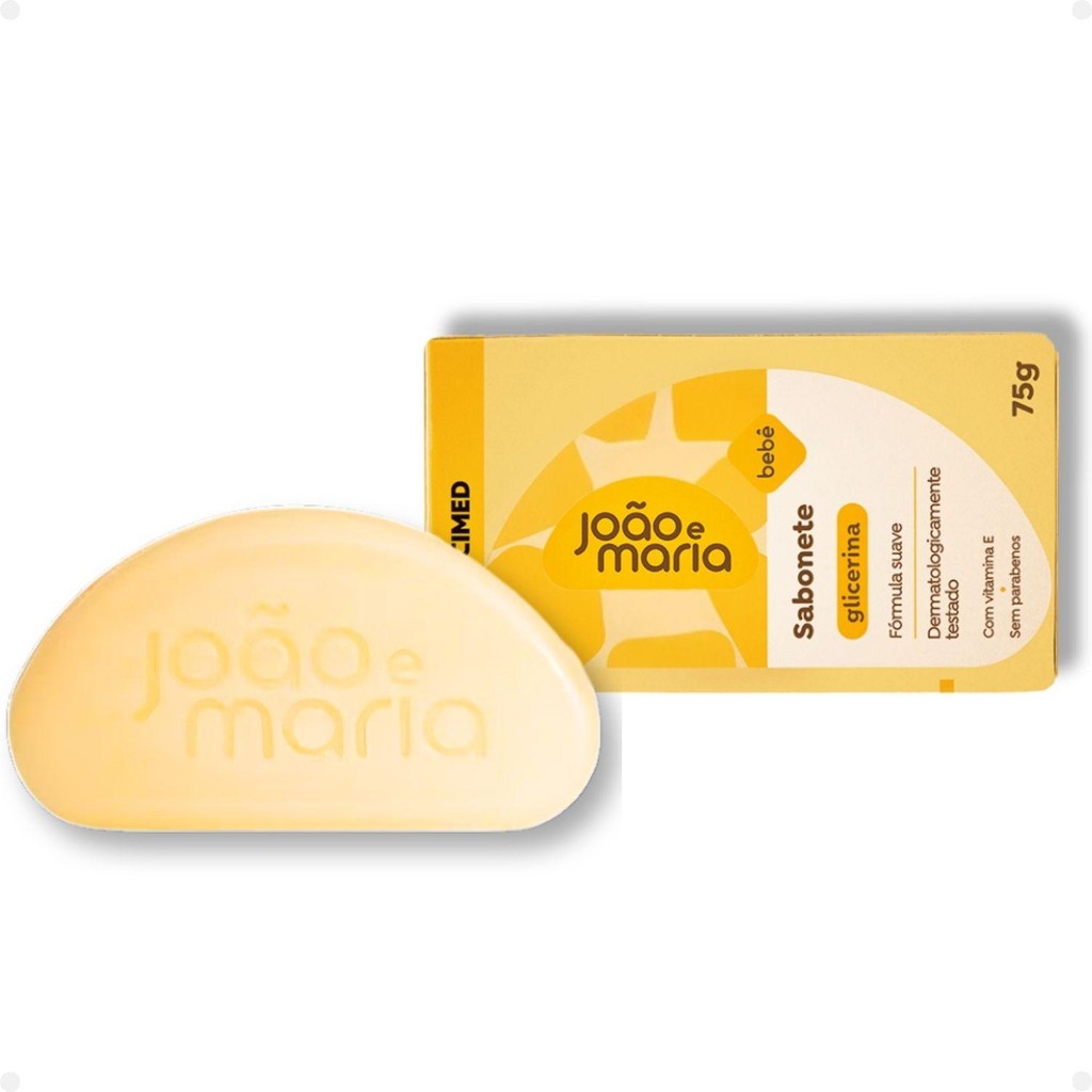 Sabonete João E Maria Cimed Bebê Glicerina 75g | Shopee Brasil